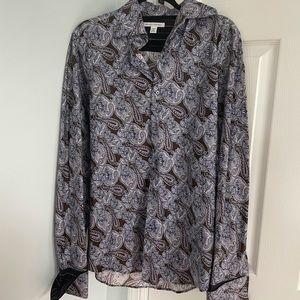 Paisley Banana Republic Button Down